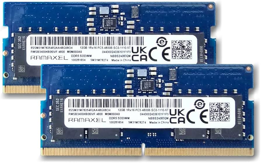 Ramaxel 12GB DDR5 4800MHz SO-DIMM Laptop RAM (Pulled) – Electroslab