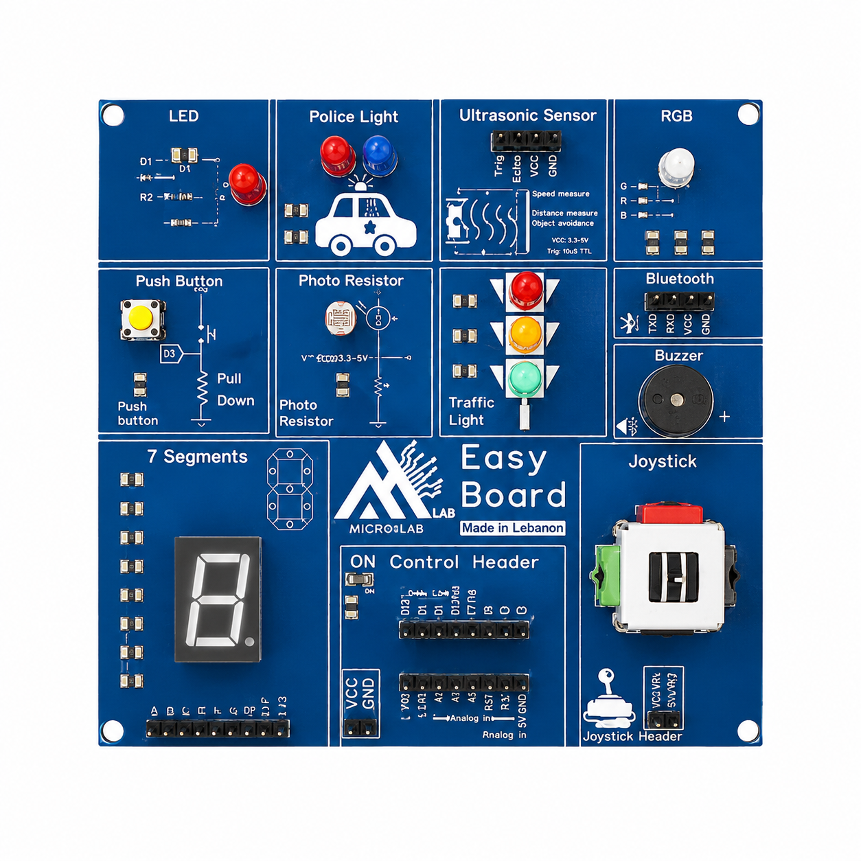 Easy Board – All-in-One Electronics Learning Kit – Electroslab