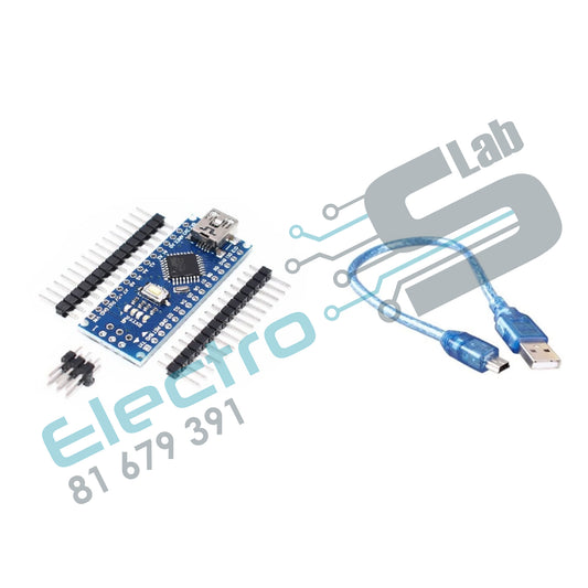 Arduino Nano V3.0 CH340 Chip +  Mini USB Cable