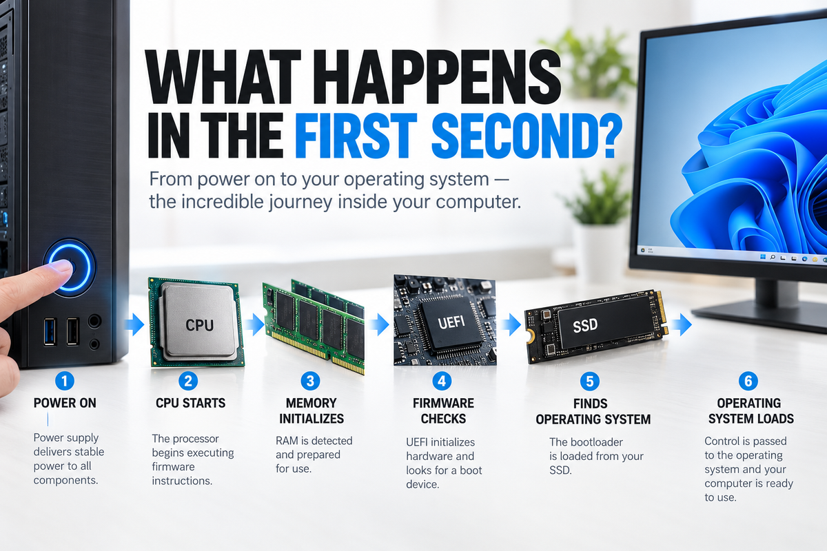 What Happens When You Turn On a Computer? | ElectroSlab Lebanon
