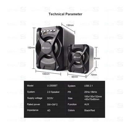 Speaker Kisonli U-2500BT BLUETOOTH