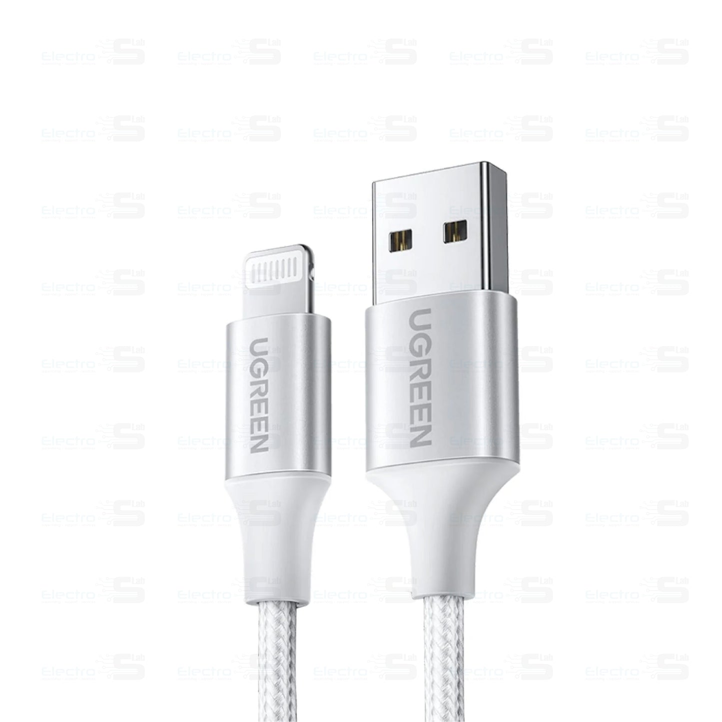 CABLE UGREEN US199 - 60162 USB to Lightning 5V/2.4A - 1.5M Alu/Braided (Silver)