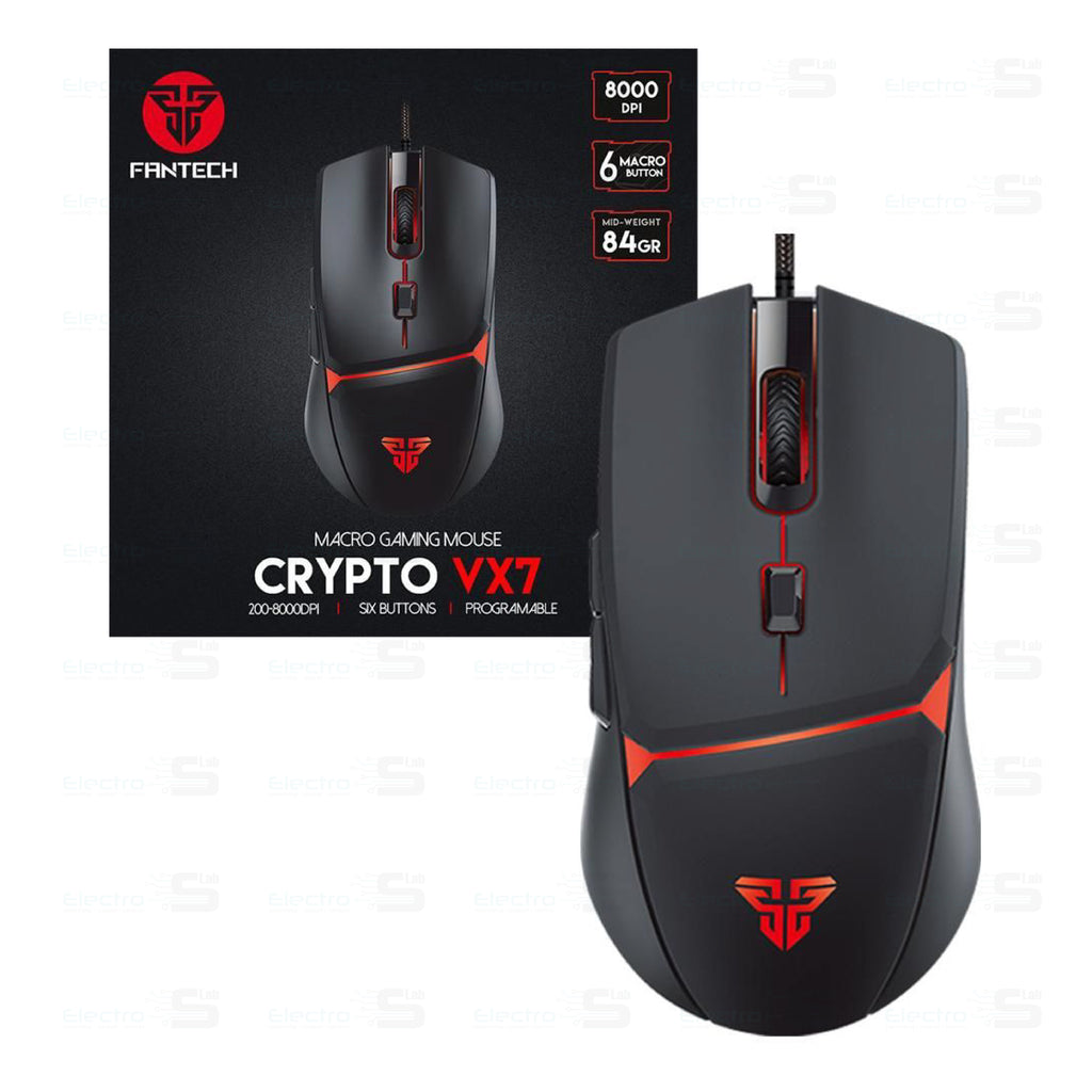 MOUSE USB FANTECH VX7 CRYPTO BLACK – Electroslab