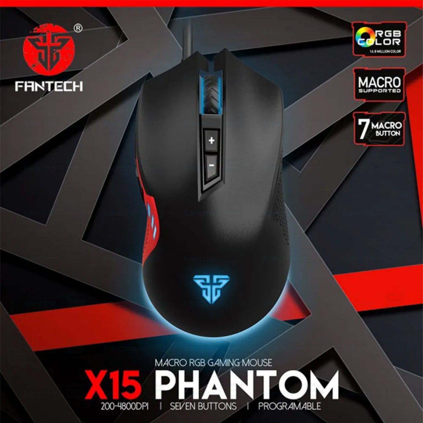 MOUSE USB FANTECH X15 PHANTOM