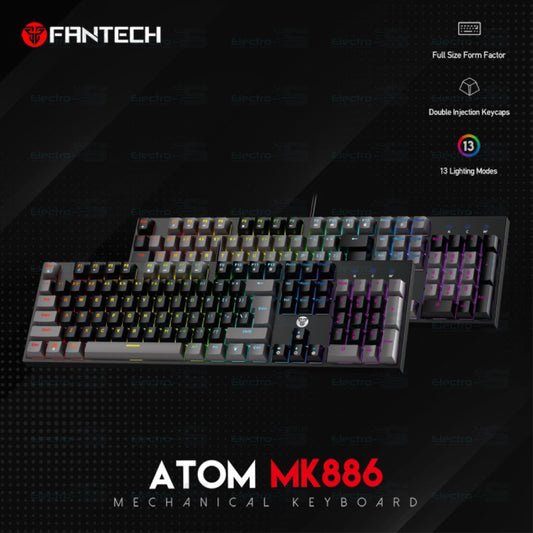 Keyboard Wired Fantech Atom MK886 Mechanical RGB