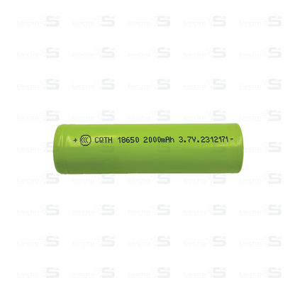 Li-ion Rechargeable Battery 18650 - 3.7v 2000 mAh