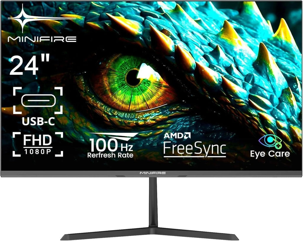 Brand New Monitor MINIFIRE 24 inch 100HZ FHD IPS HDMI USB-C MF24X3