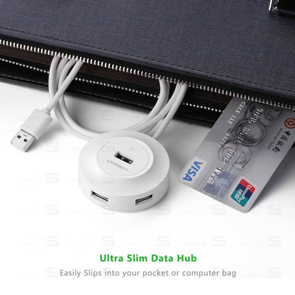 USB 2.0 4 PORTS HUB UGREEN CR106-20270 WHITE