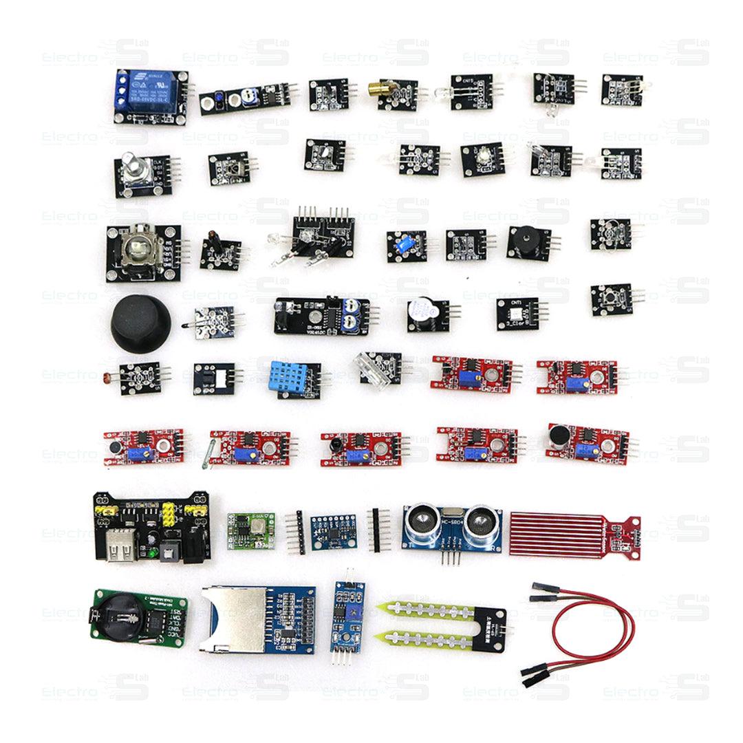 updated 45 in 1 sensor module starter kit for arduino... 45 in 1 Sensors Modules Starter Kit for Arduino – Electroslab