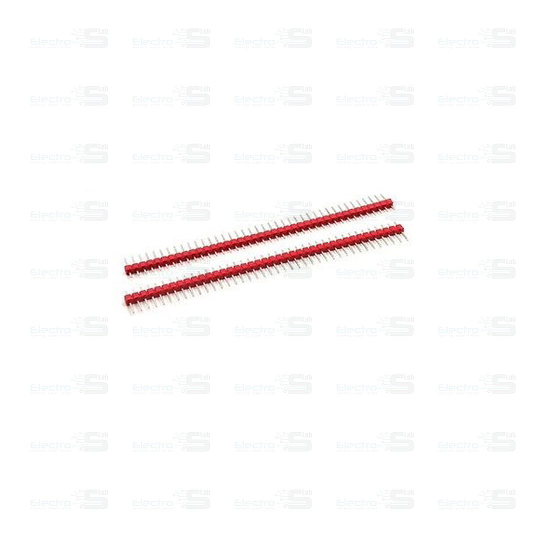 2.54mm Single Row Male 1X40 Pin Header Strip RED