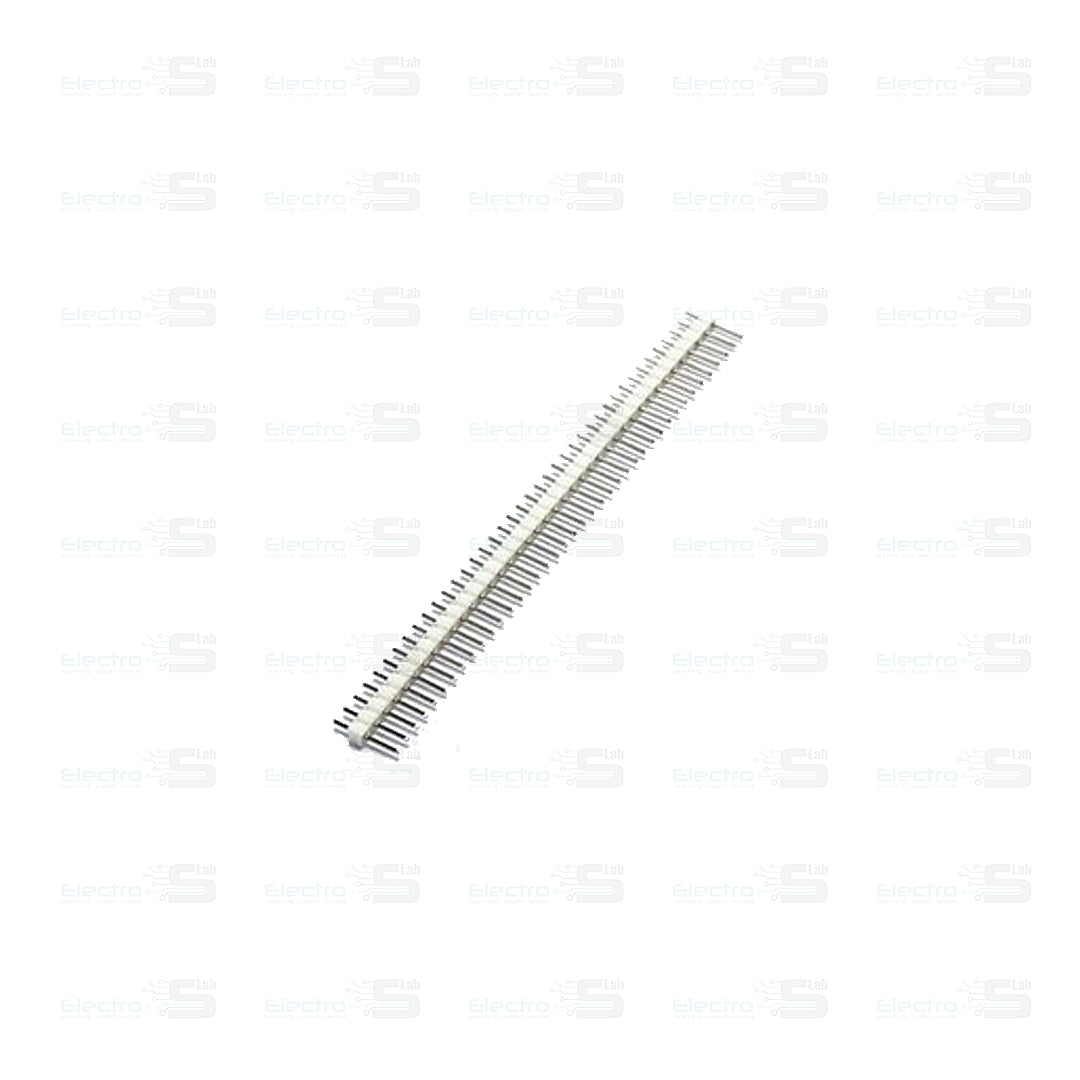 2.54mm Single Row Male 1X40 Pin Header Strip White