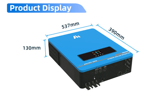 10.2KW On/Off Grid High-frequency Pure Sine Wave Hybrid Solar Inverter Anern