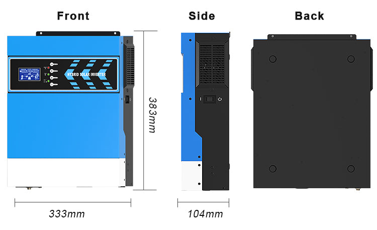 2.4KW Off Grid Pure Sine Wave Hybrid Solar Inverter Anern – Electroslab