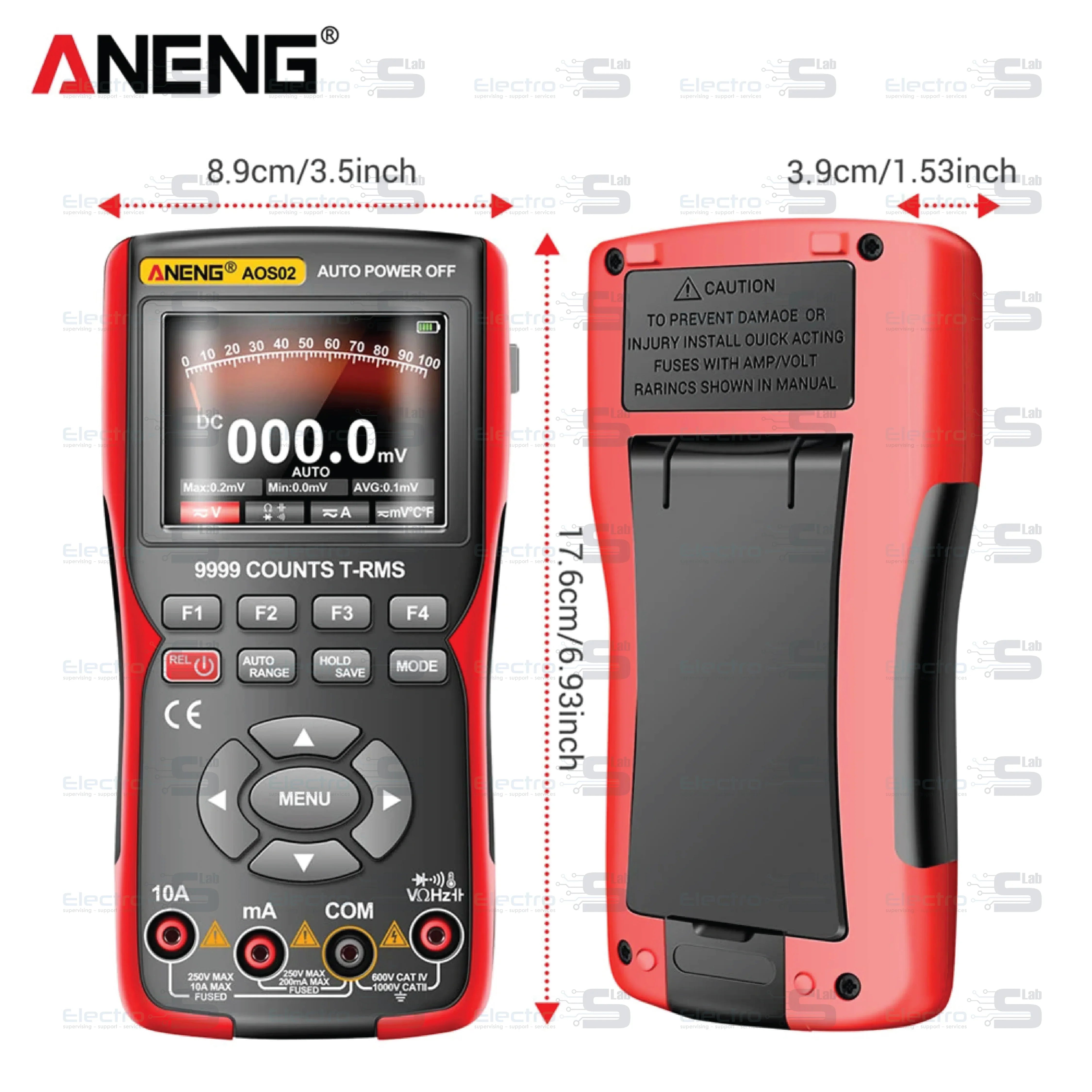 ANENG AOS02 Digital Oscilloscope Multimeter – Electroslab