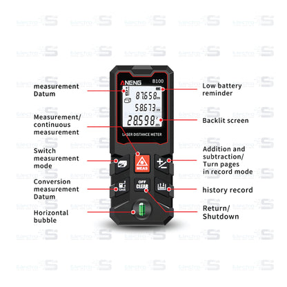 ANENG B100 Digital Laser Distance Meter