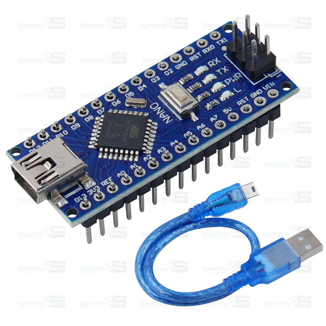 Arduino Nano V3.0 CH340 Chip +  Mini USB Cable