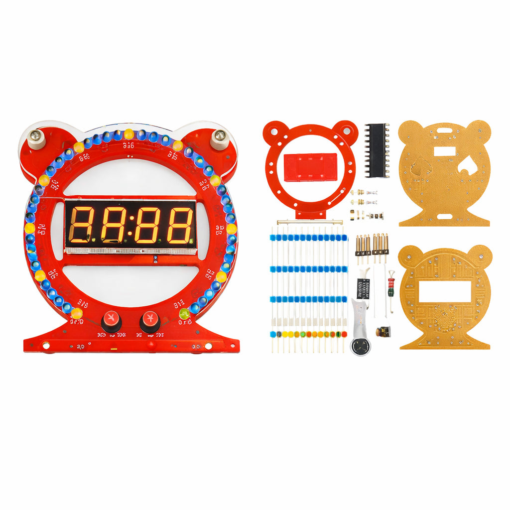 DIY Creative Digital Clock Kit – STEM Build – Electroslab