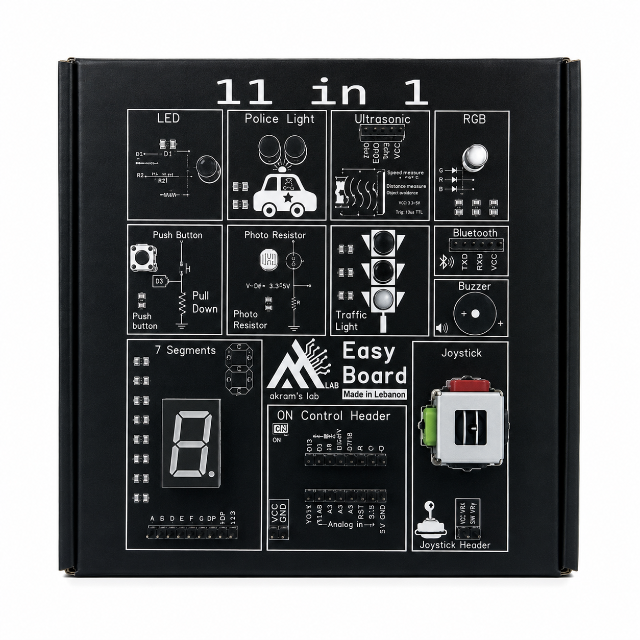 Easy Board – All-in-One Electronics Learning Kit – Electroslab