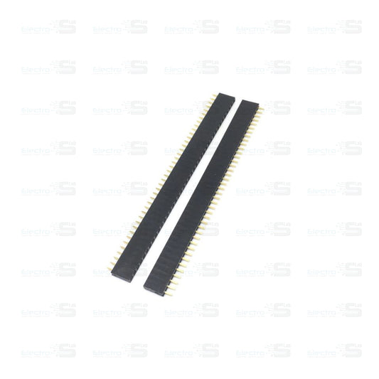 2.54mm Single Row Female 1X40 Pin Header Strip Black