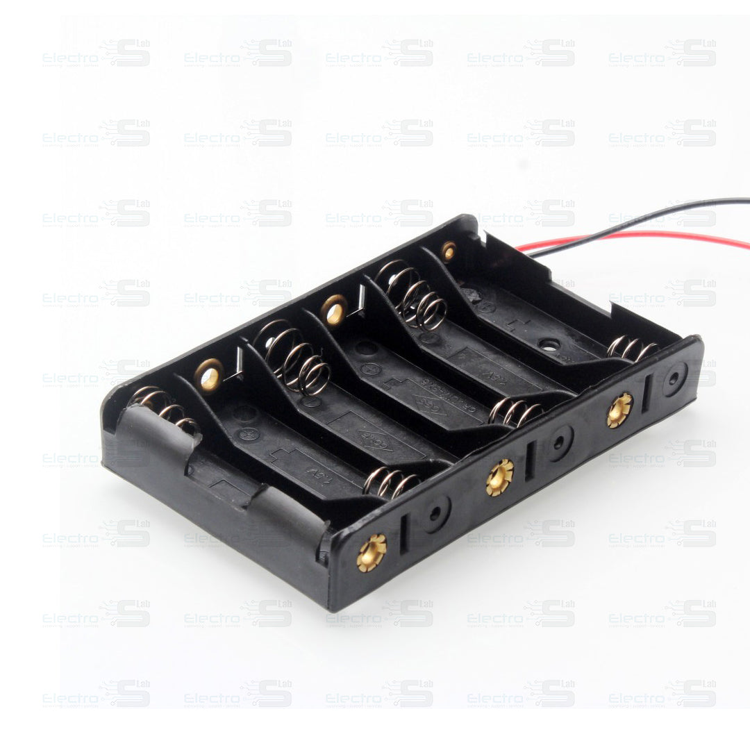 6 x AA Battery Holder Box, Without Cover