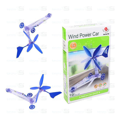 DIY Wind Power Car Academy Educational Kit Science Fun Toy Creative Activity