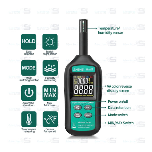 ANENG GN401 Mini Temperature  Humidity Meter