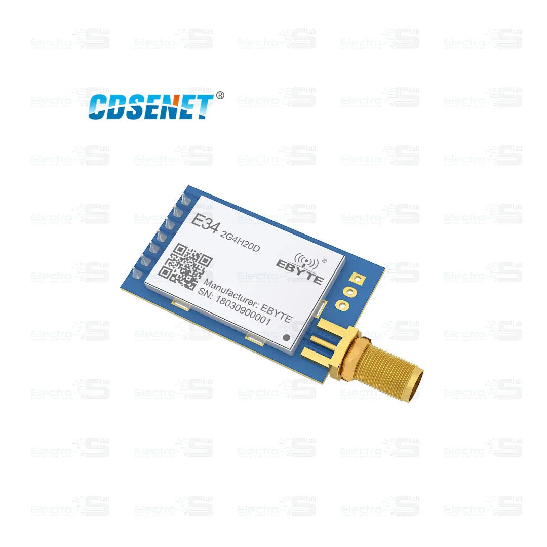 E34 NRF24L01+ 2.4G Wireless Transceiver Module + Antenna – Electroslab