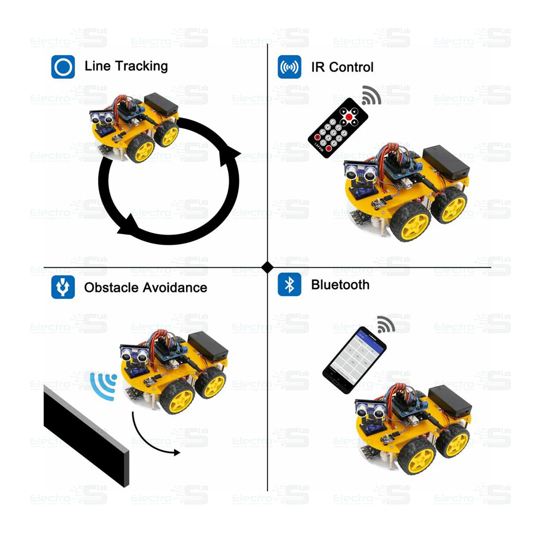 Multi-Functional Smart  Car Kit Advanced Based on Arduino