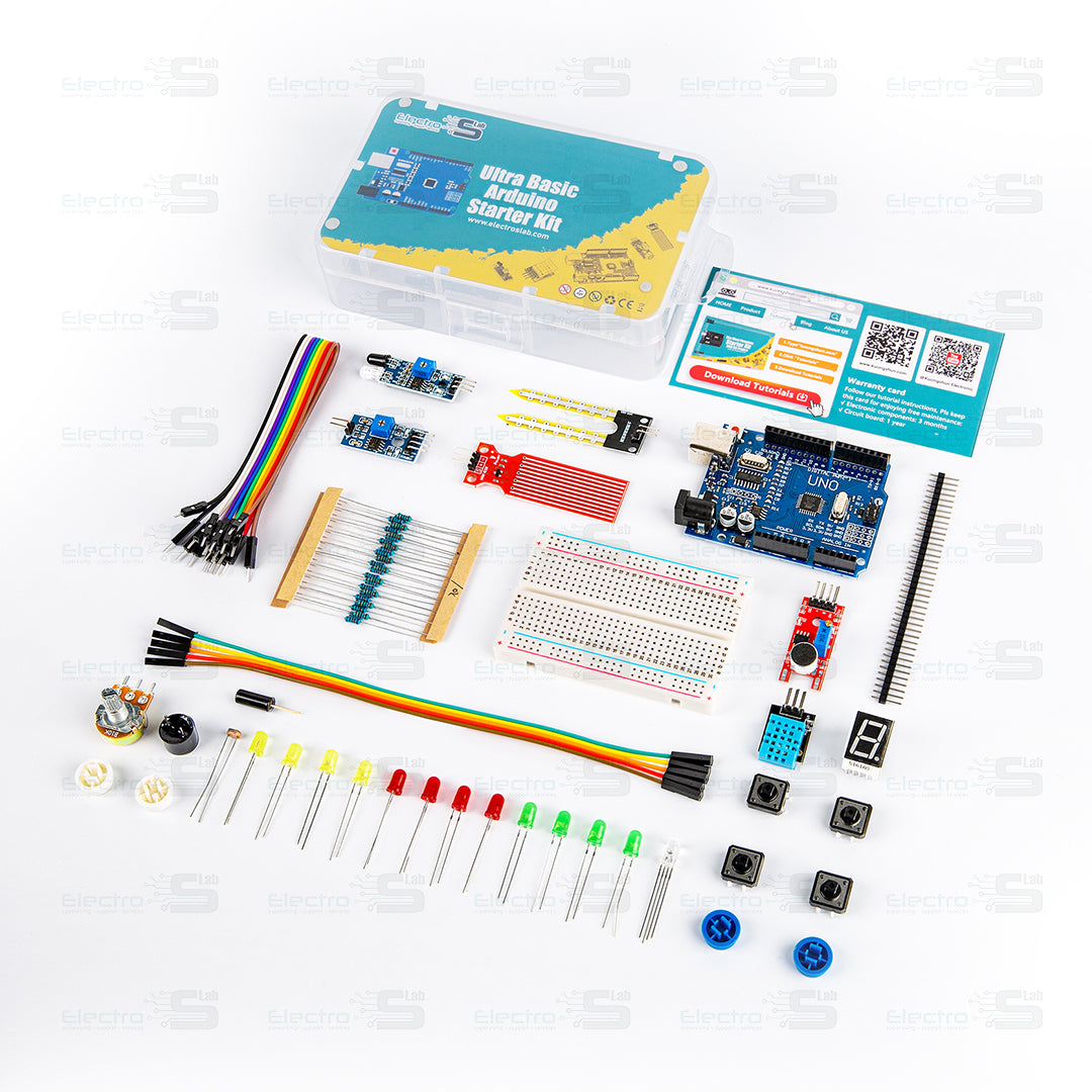 Ultra Basic Starter Kit for Arduino UNO(CH340) DIY Kit + Retail Box