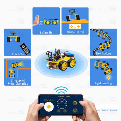 4WD Smart Robot Car Kit V2 STEM Programmable