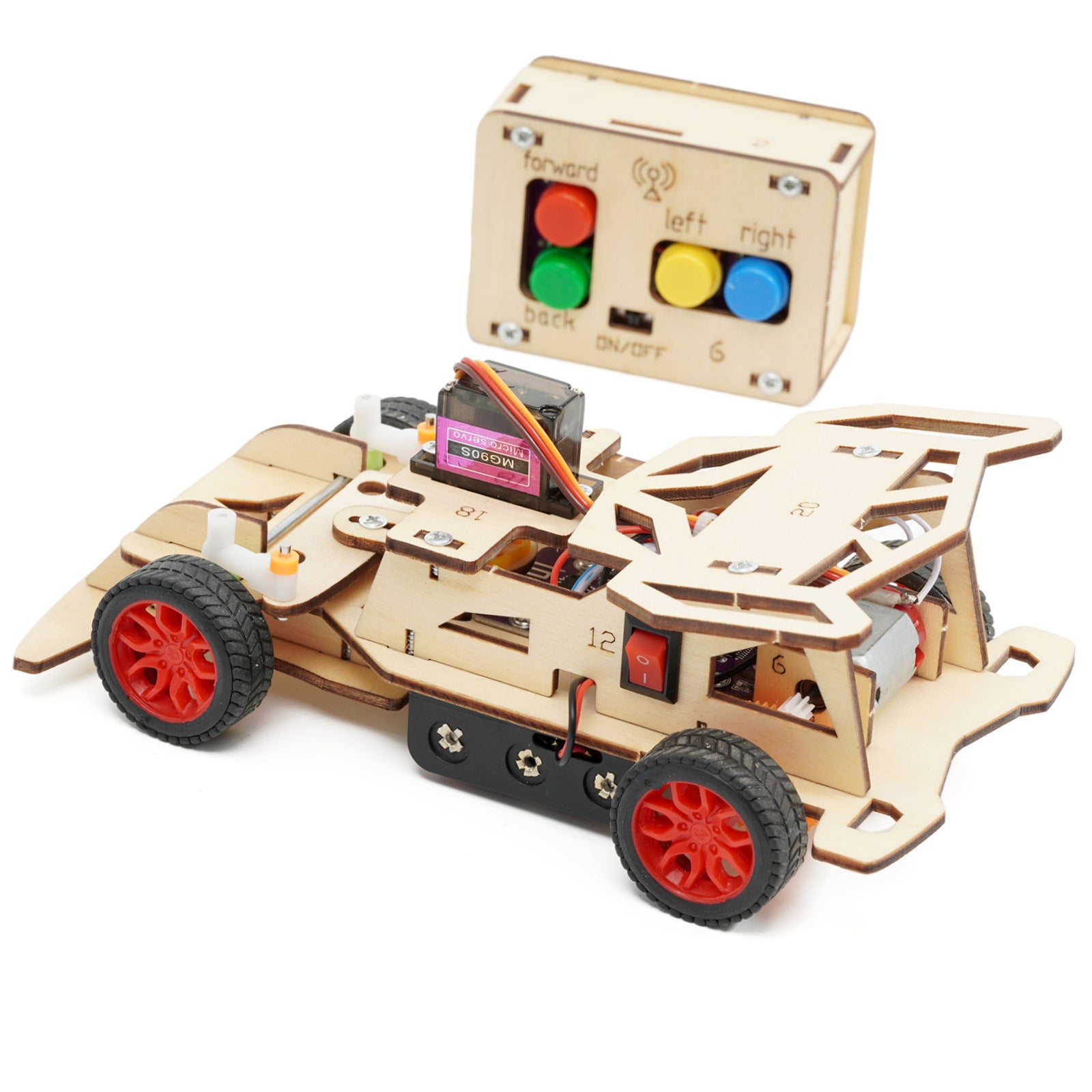 DIY Creative Remote Control Two Ways Car Toy – Electroslab