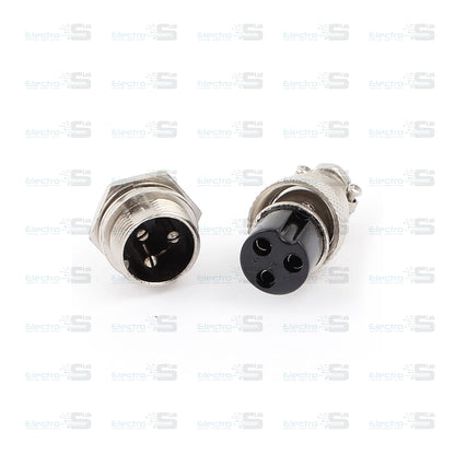 1pcs - GX16 Male & Female Socket Plug  Wire Panel Connector