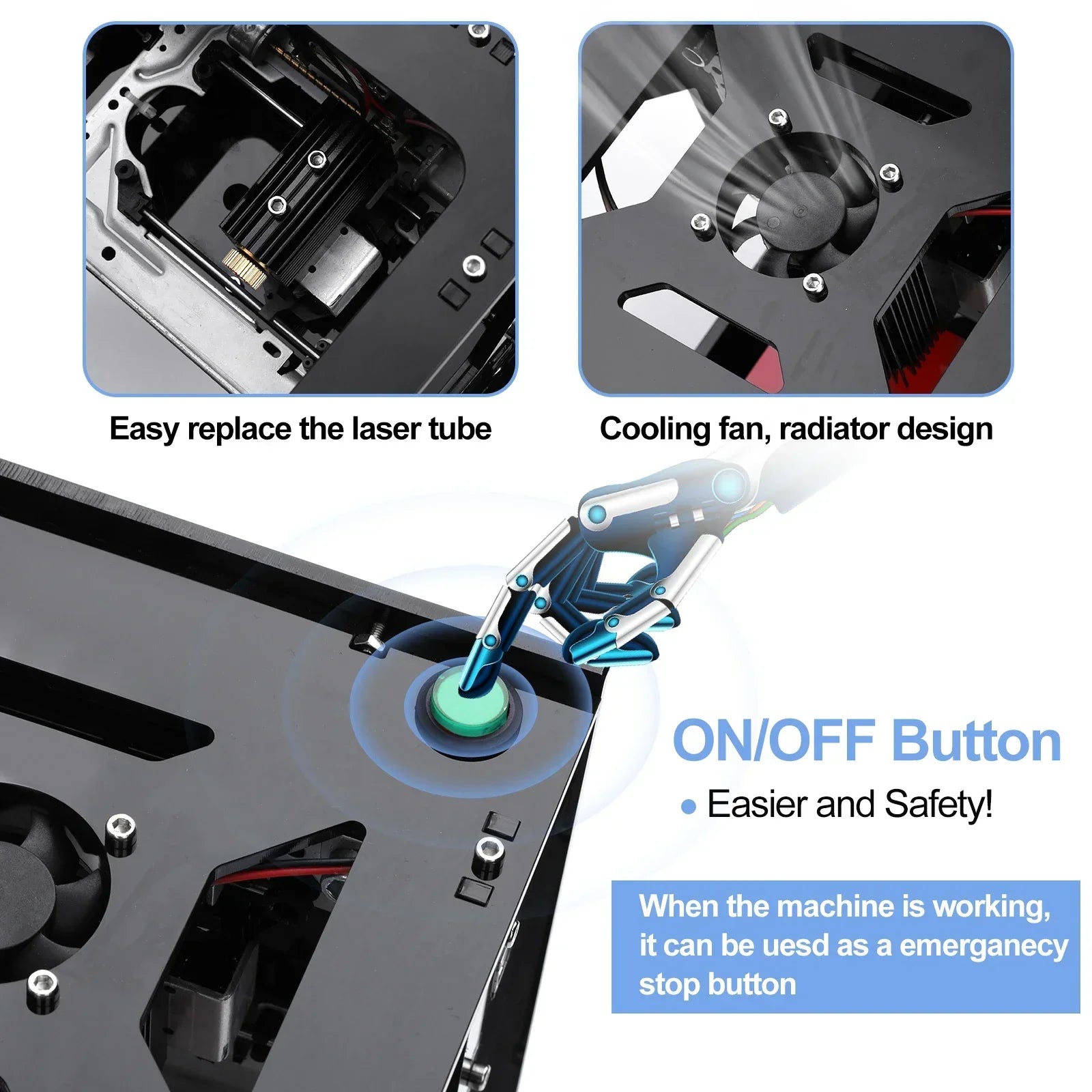 Neje Mini Laser Engraver Machine DK-8-KZ – Electroslab