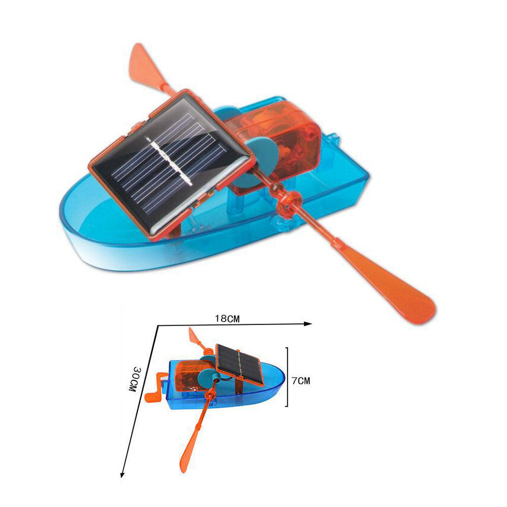 DIY Creative Solar Powered Rowing Assembling Toys