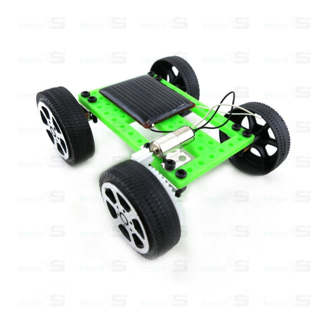 DIY Creative Mini Solar Car Green