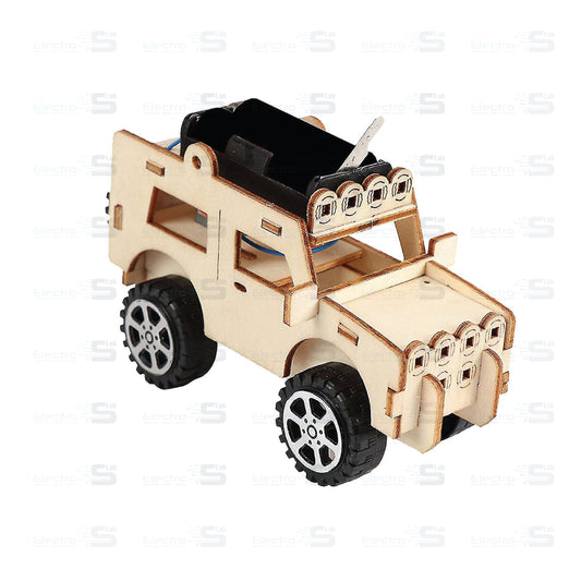 DIY Creative Educational Wooden Jeep Car