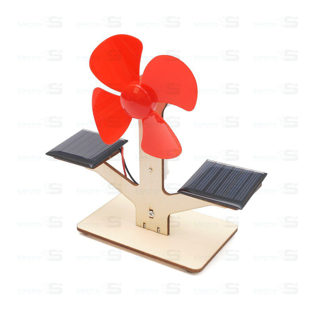 DIY Creative Wooden STEM Science Engineering Toys E-55A Solar fan