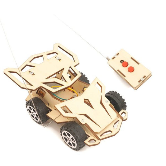 DIY Creative Wooden STEM Science Engineering Toys C-20G DIY Car 4WD