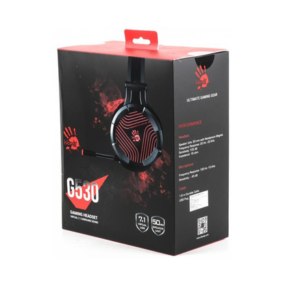 A4TECH Bloody Gaming Headset G530 Glare 7.1 USB Grey