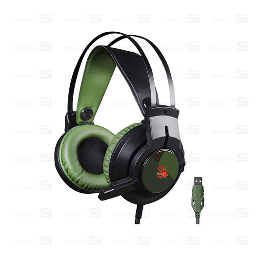 A4TECH Bloody Gaming Headset J437 USB Army Green