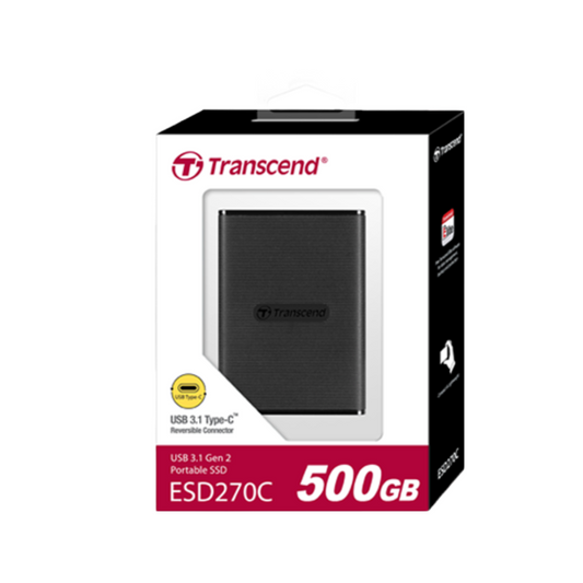 External SSD USB-C 3.1 Transcend 500GB _TS500GESD270C