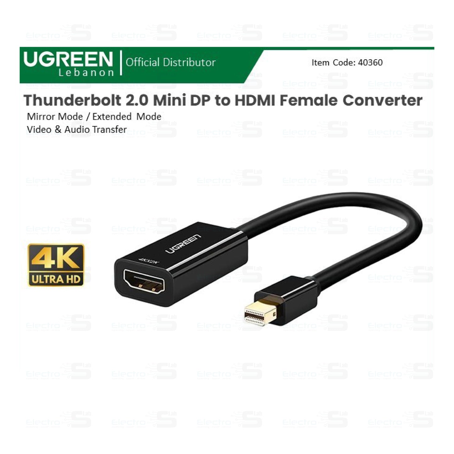 Adapter MINI Display Port to HDMI  UGREEN MD112 40360