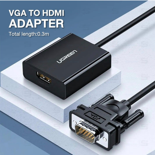 ADAPTER UGREEN VGA TO HDMI WITH AUDIO CM513