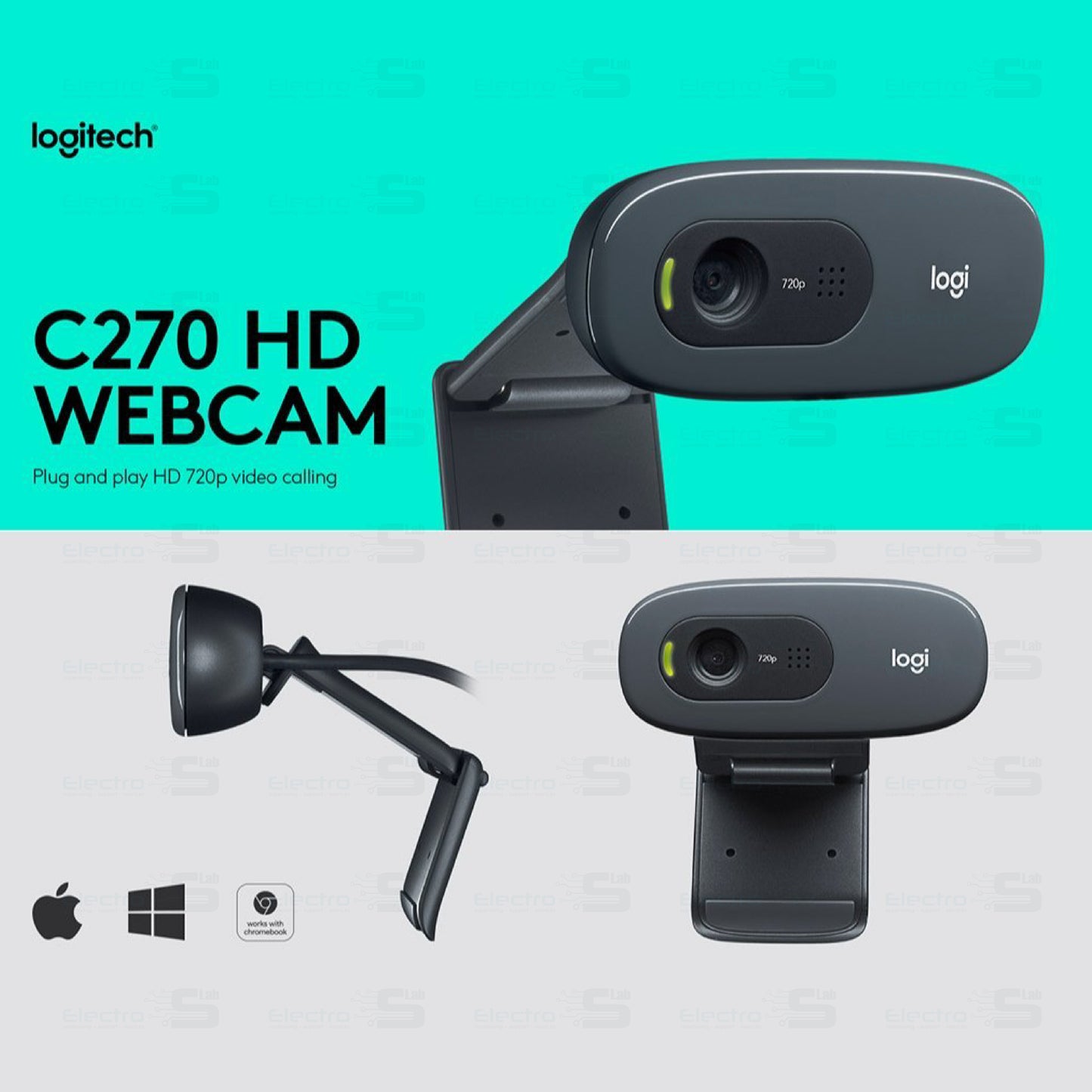 WEBCAM C270 HD LOGITECH – Electroslab