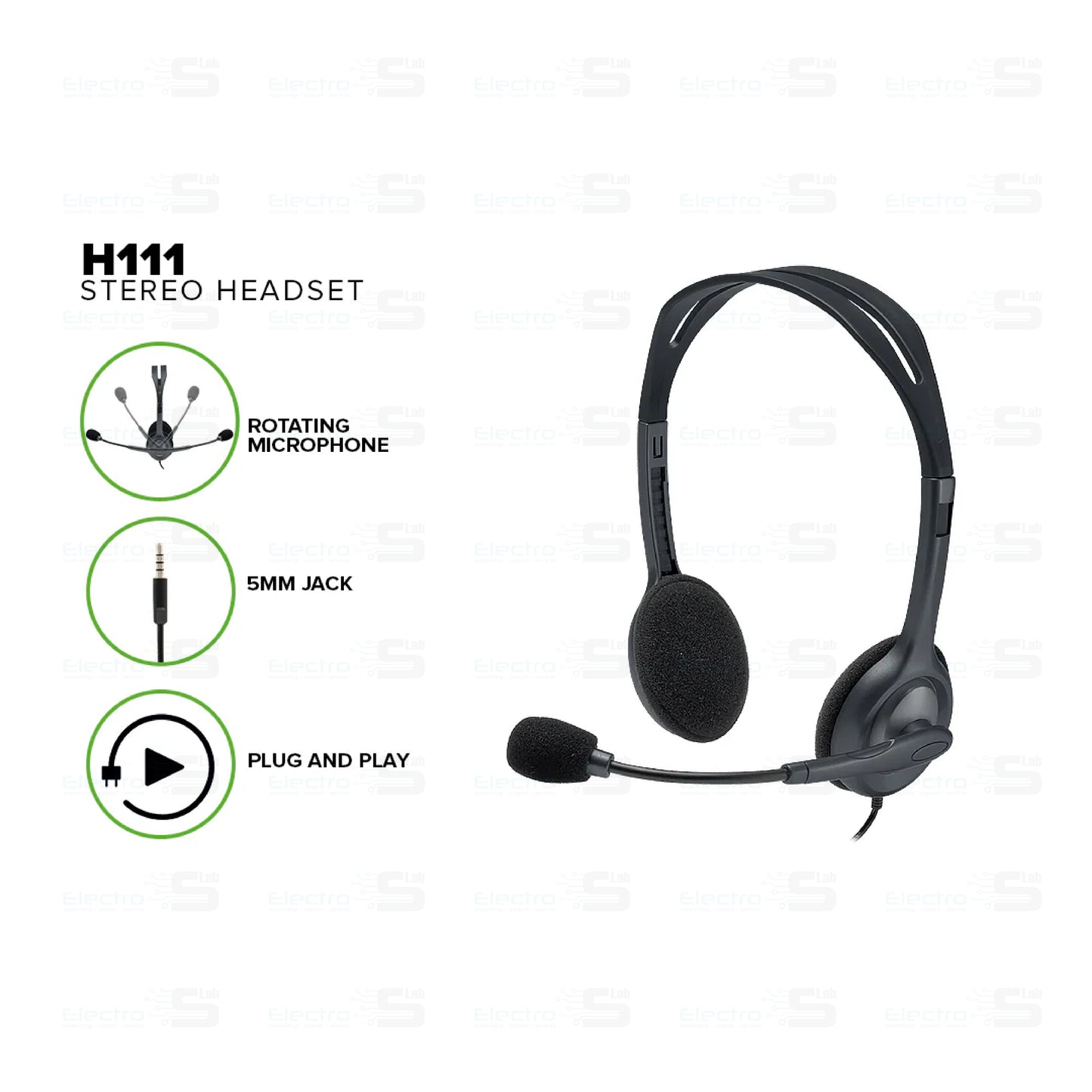 HEADSET LOGITECH STEREO H111