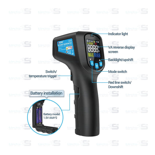 ANENG TH01A Digital infrared Thermometer IR  laser 