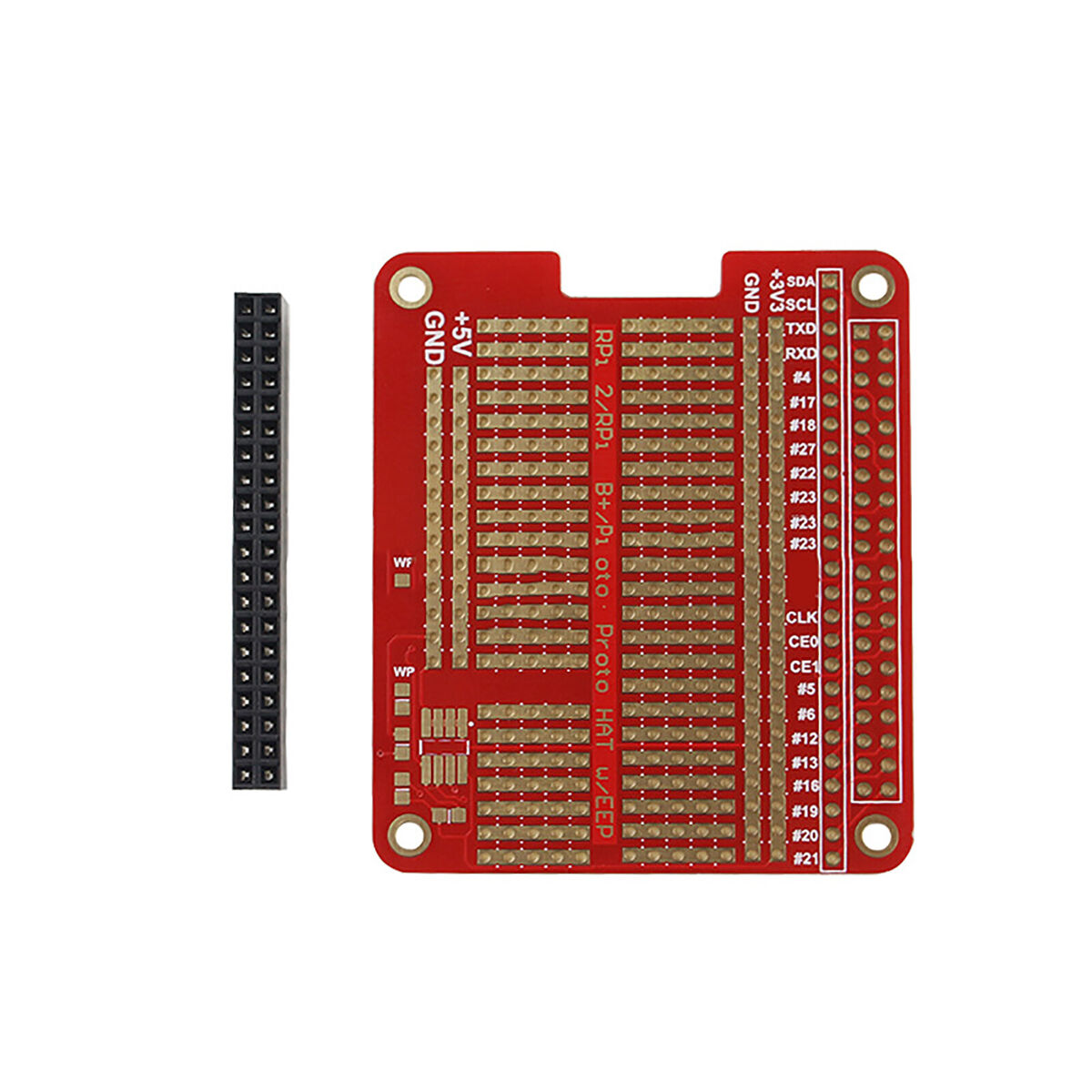 CQRobot DIY Proto Hat Shield Per Raspberry Pi A+, B+, Pi 2 E Pi 3 – Kit Di Prototipazione Senza EEPROM