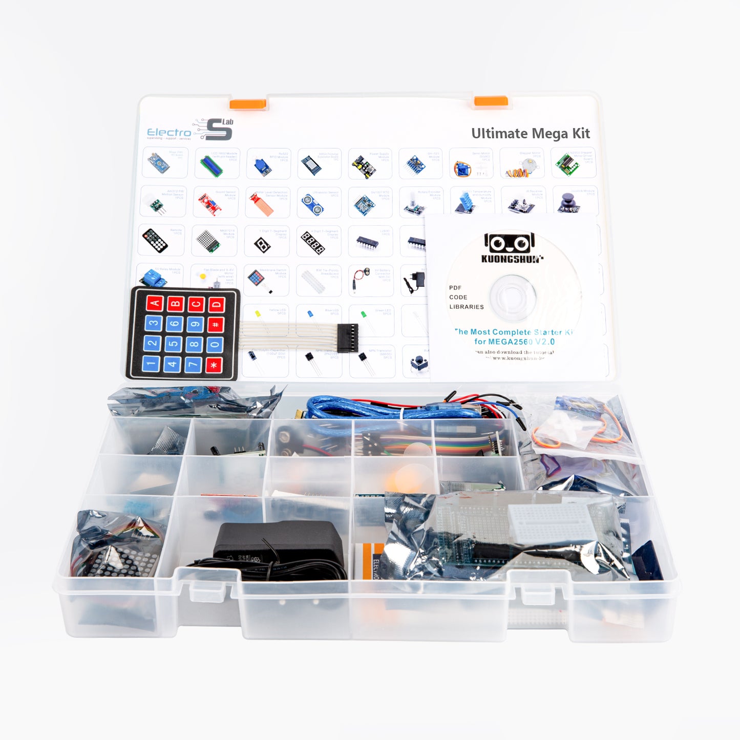 Ultimate Starter Kit for MEGA 2560 with Tutorial CD