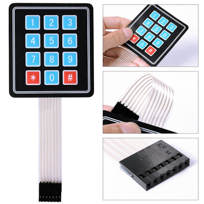 4*3 Membrane Switch Matrix Keypad