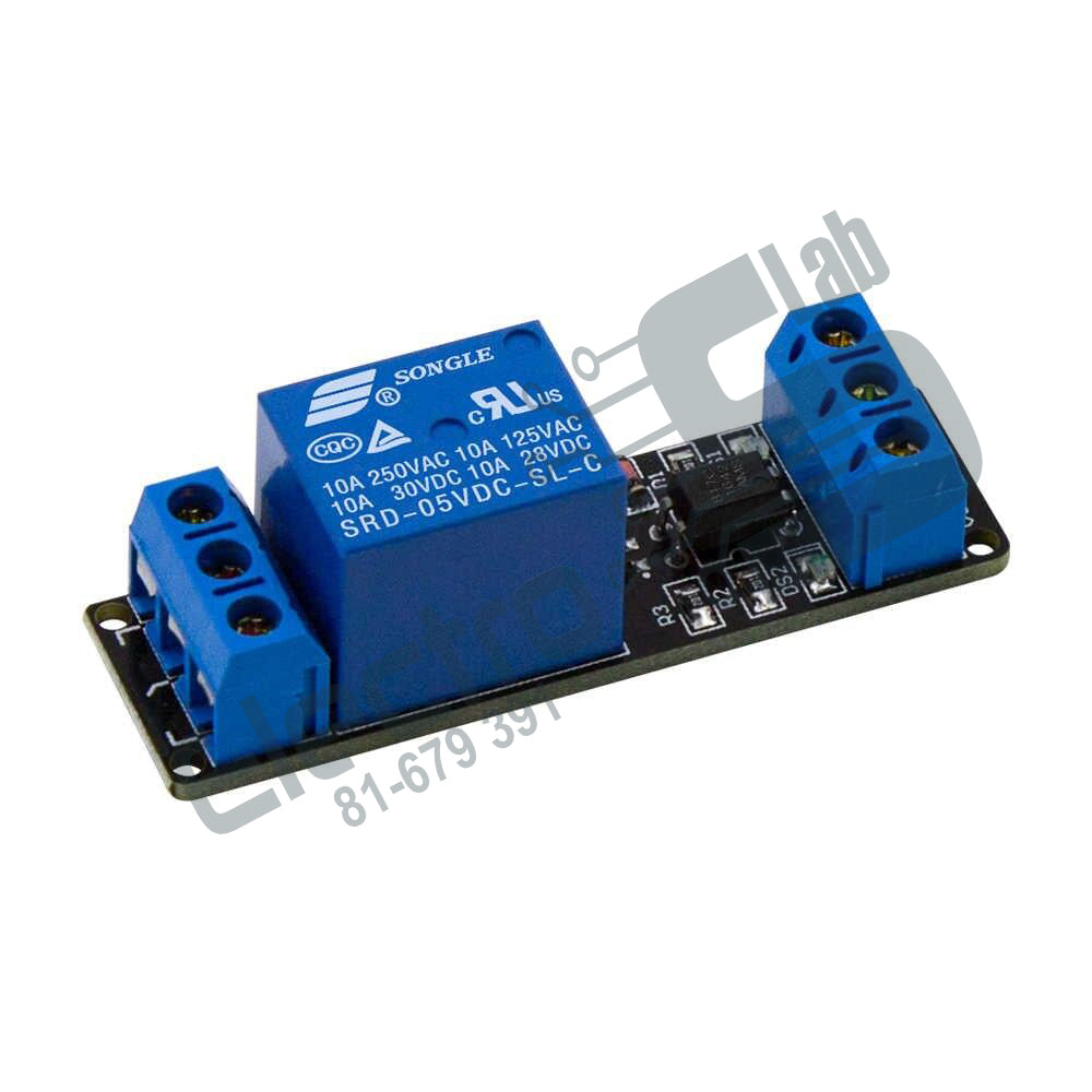 1 Channel Relay Module with light coupling 5V – Electroslab